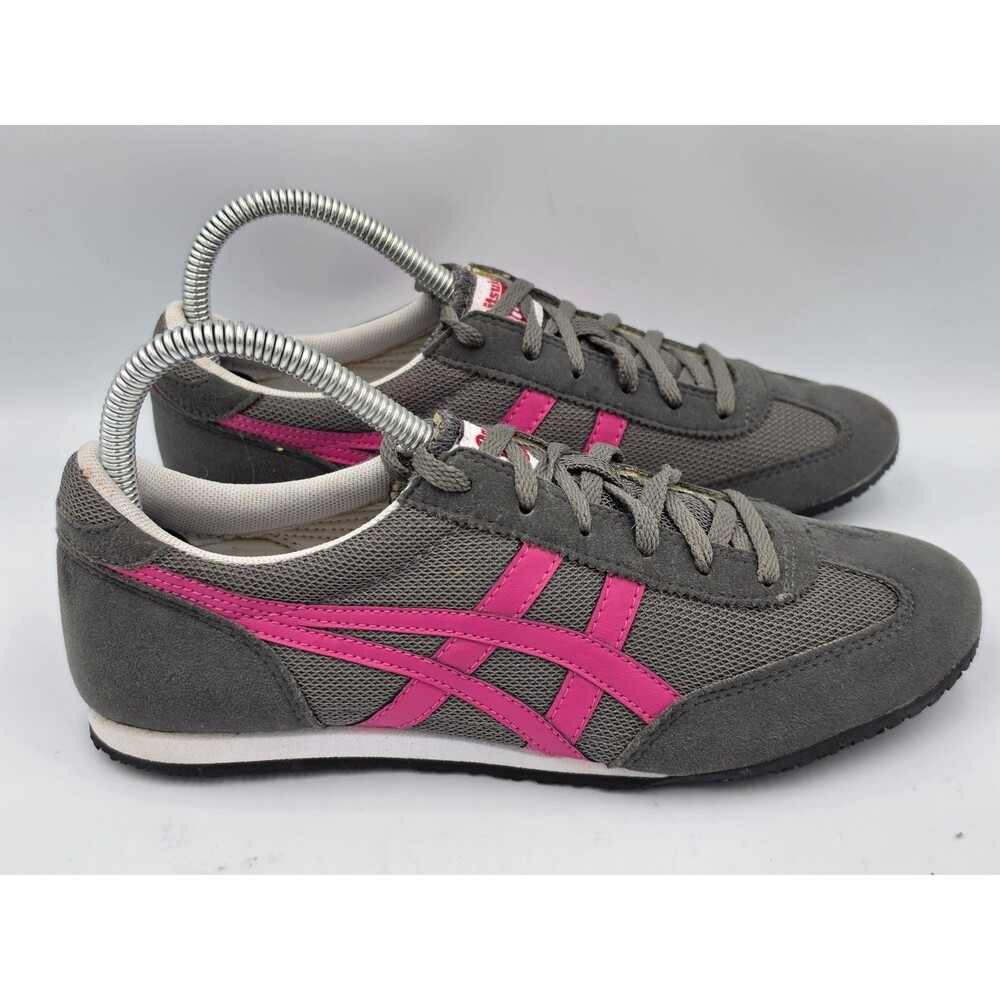 Onitsuka Tiger Sneakers Women’s Size 8 Grey Pink Retro Running Shoes